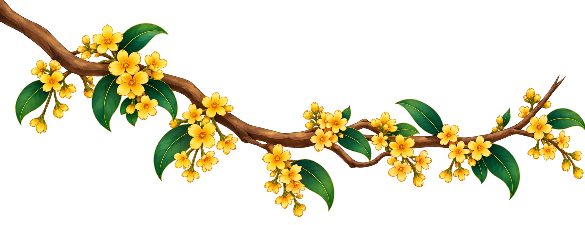 Cành hoa quế ngát hương